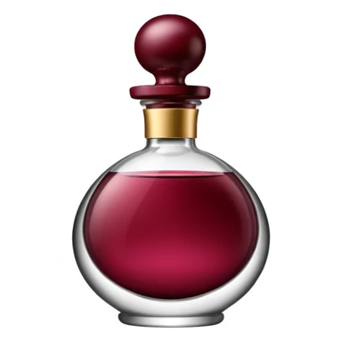 burgundy luxury perfume sticker