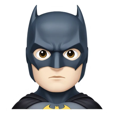 white batman sticker