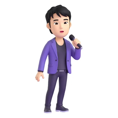 Jay Chou singing sticker