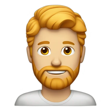 Blonde man with ginger beard sticker