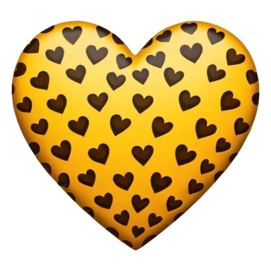 leopard heart sticker