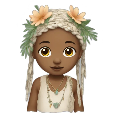 Newborn boho style sticker