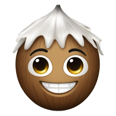 a perfume inspired by the coconut mademoiselle with a happy face sticker