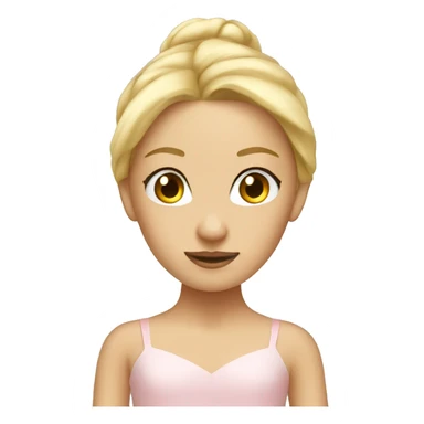 Blonde ballerina  sticker