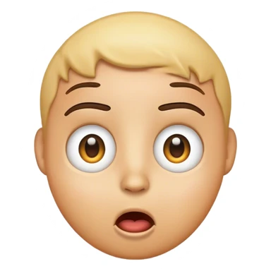 Stunned surprised emoji sticker