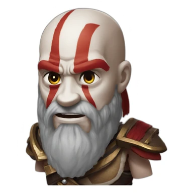kratos god of war sticker