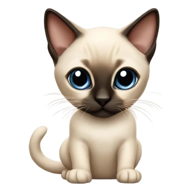 Siamese kitten sticker