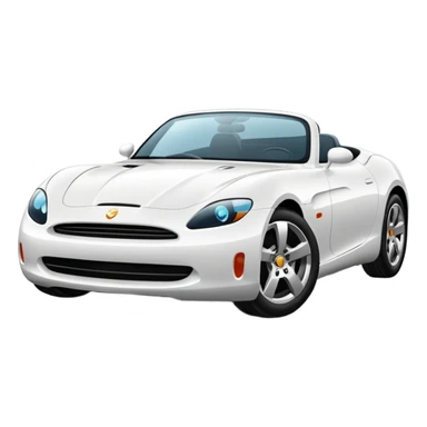 White thar car sticker