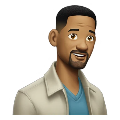 will smith imaginandose algo sticker