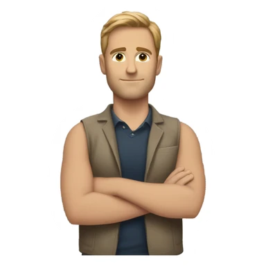 Andrew Tate with his arms crossed  sticker