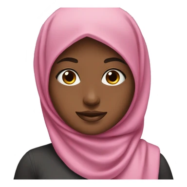 girl with pink hijab sticker