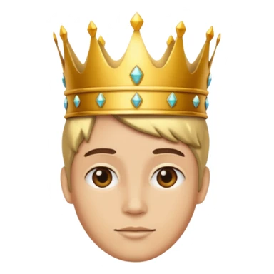 aggiungi una corona sulla testa sticker