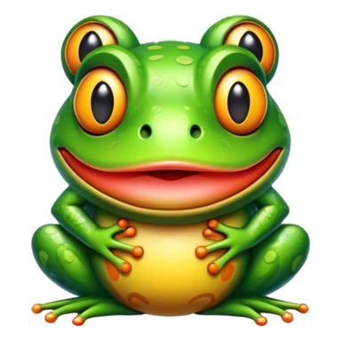 Frog tiki sticker