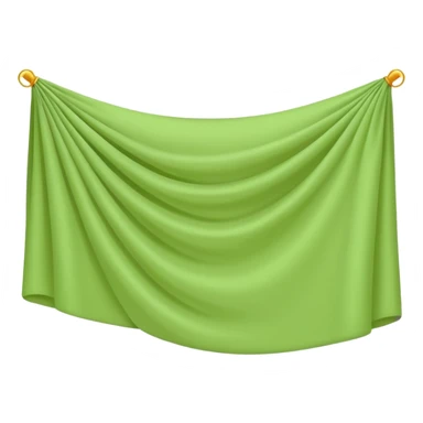 Flat light green horizontal banner sticker