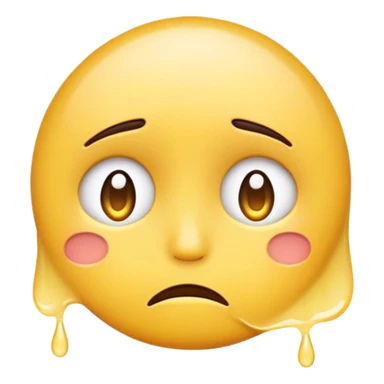 A sad but loving emoji - you are together but alone sticker