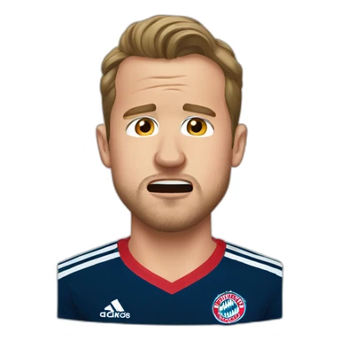 harry kane crying in wearing bayern munich shirt sticker