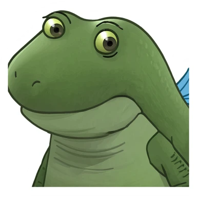 Cocodrilo con alas de avión sticker