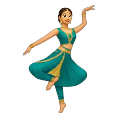 kathak dancer sticker