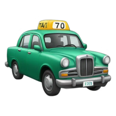 car taxi sticker