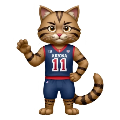 Arizona Wildcats mascot sticker