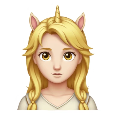 yellowish alicorn, golden eyes, straw-colored hair, haughty gaze sticker