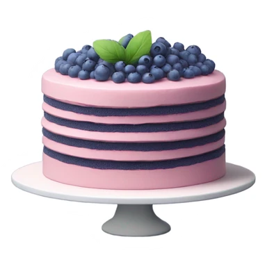 Pretty Blueberry cake sticker