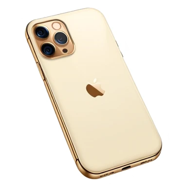 Cream colored iPhone 15 pro sticker