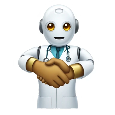 handshake-robot-doctor sticker
