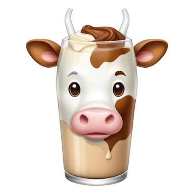 Chocolate milk cow sticker
