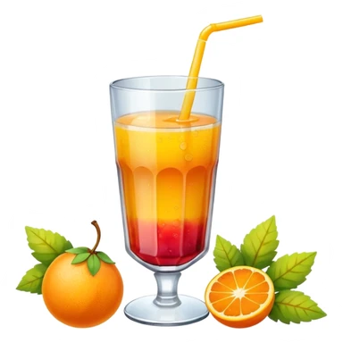 juice, colors yellow,orange,forest fruits sticker