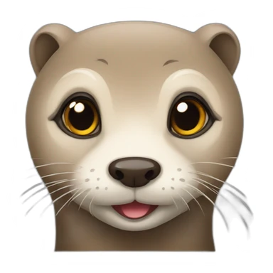 Loutre mignonne sticker