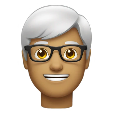 My emoji with specs sticker