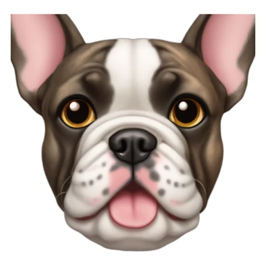 brindle french bulldog sticker