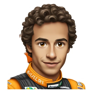 Lando Norris McLaren huilen sticker