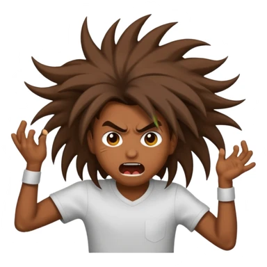 Headbanging emoji sticker