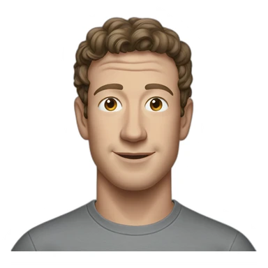 Mark zuck in grey tee sticker