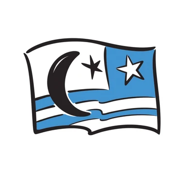 Uyghur flag sticker