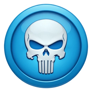 Ecstasy Pill Blue Punisher sticker