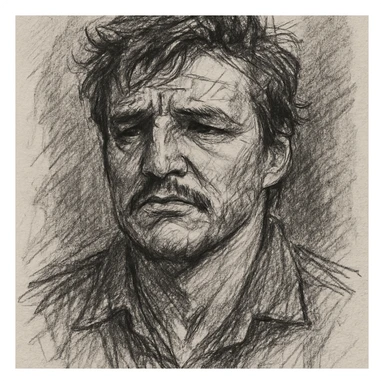 draw pedro pascal sticker