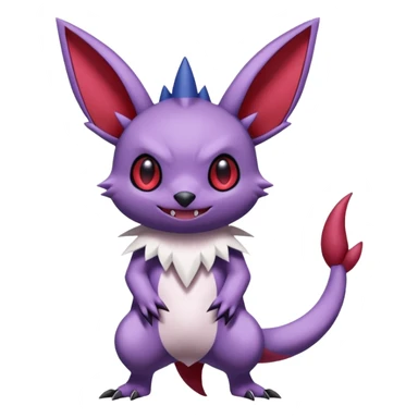 Stitch-Sableye-Noibat-Minccino-Zangoose-fusion, full body sticker