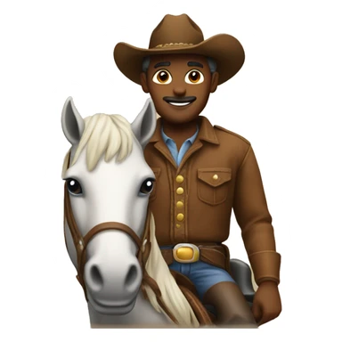 cowboy on a horse sticker