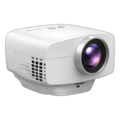 SMART Movie Projector small White Round on Table sticker