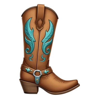 Costal cowgirl cowboy boot sticker