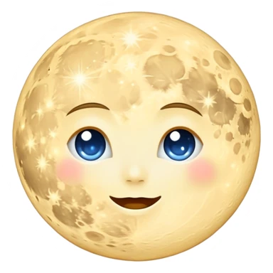 Moon galaxy at the pretty night sticker