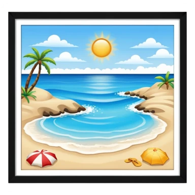 Beach emoji sticker
