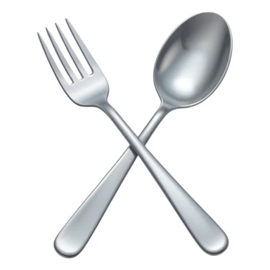 silver fork sticker