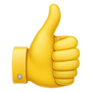 thumbs up emoji, positive and bold sticker