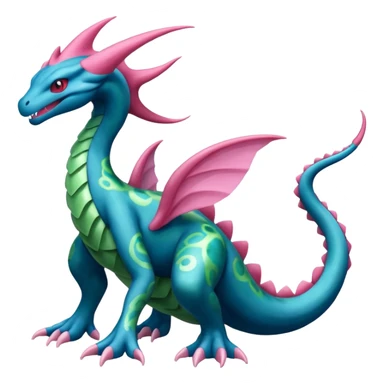 Salamence-Cresselia-Zygarde-Fakémon-fusion, full body sticker