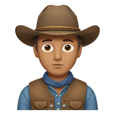 No hat cowboy sticker