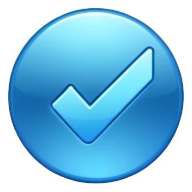 Tiktok mavi tik sticker